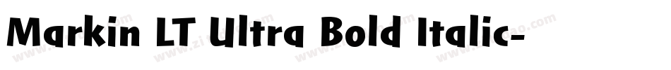 Markin LT Ultra Bold Italic字体转换